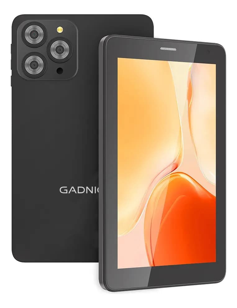 Tablet Gadnic 7" Sistema Android 10.0 RAM 3GB Almacenamiento 32GB Expandible Quad-Core Teclado Sim BT